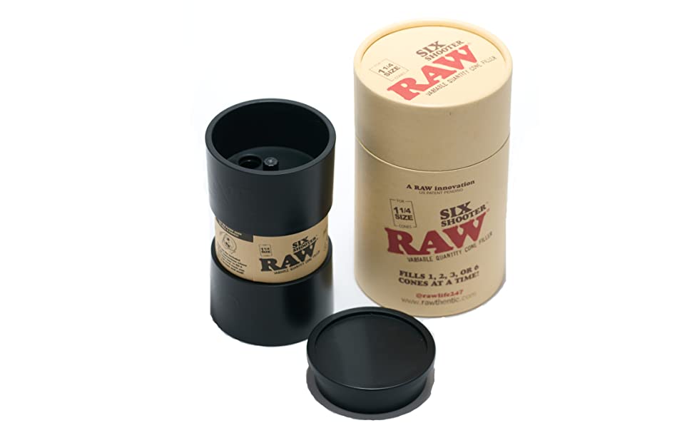 Raw Six Shooter Cone Roller King Size Wonderland Smoke Shop LLC